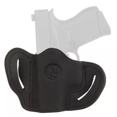 1791 Gunleather BHC Optic Ready | OWB Belt Holster | Fits Optic Ready Sub-Compact Pistols | Matte Finish | Stealth Black Leather | Right Hand | OR-BHC-SBL-R