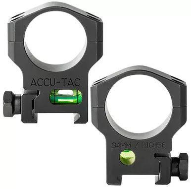 Accu-Tac HSR340 34 MM Scope Rings Flat Black