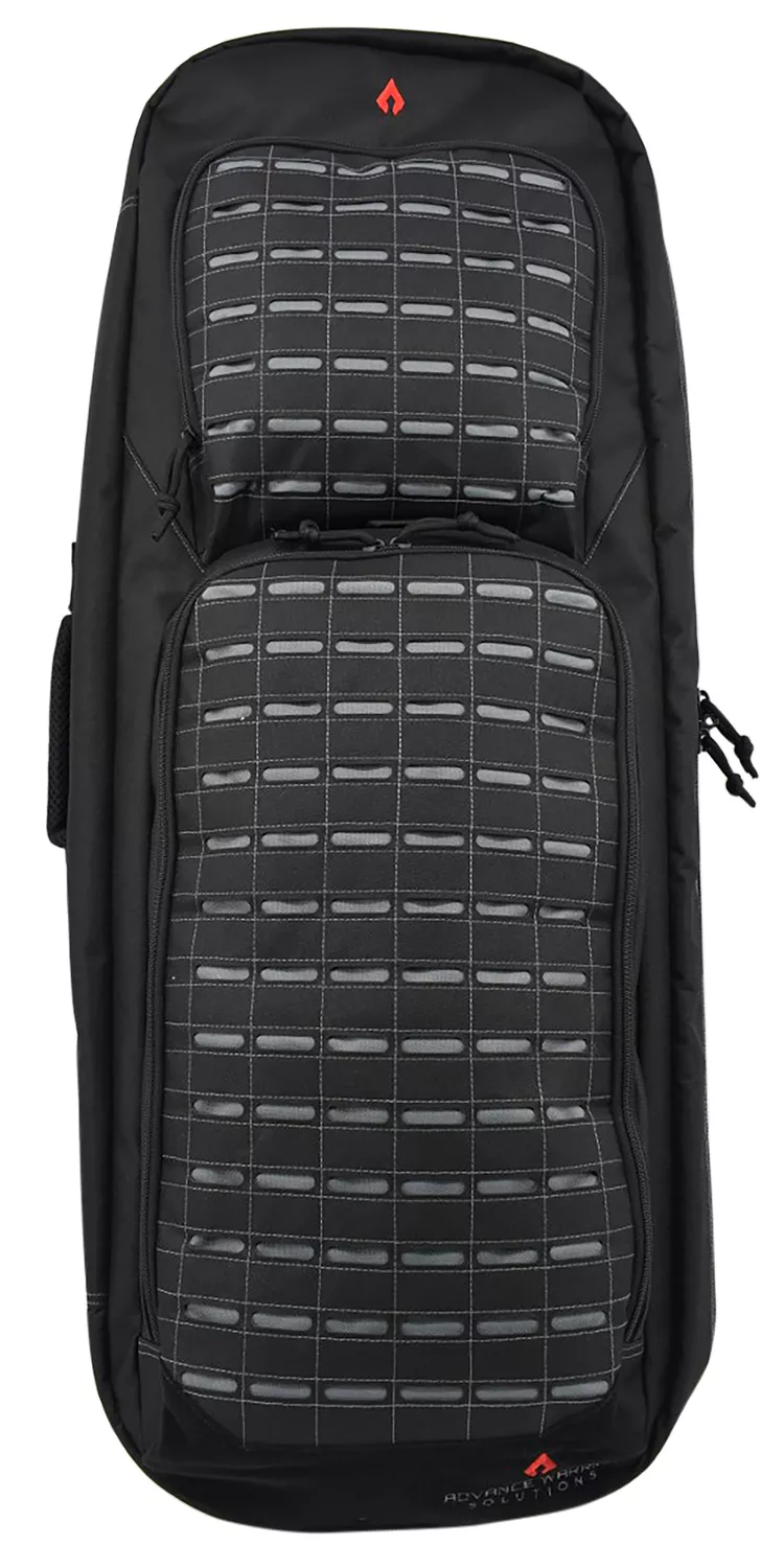 Advance Warrior Solutions FR36RBPBL/GR Frame36" L Backpack with Side Handle, Black Polyester for Tactical Rifle, Molle Front