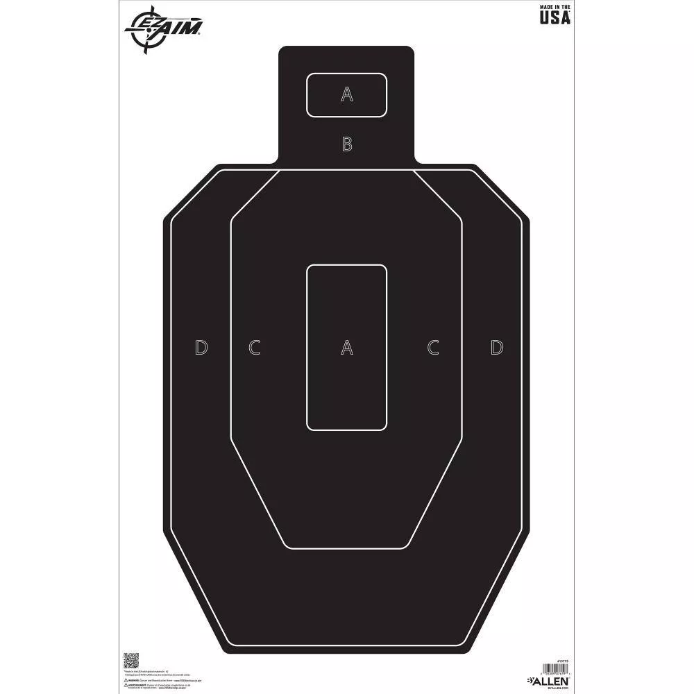 Allen EZ Aim IPSC Silhouette Target 23" x 35" 50/ct