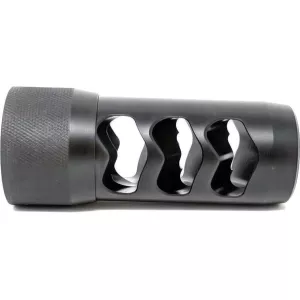 Area 419 Hellfire Self Timing Muzzle Brake 30 Caliber with 1/2"-28 Universal Thread Adapter Stainless Steel Nitride