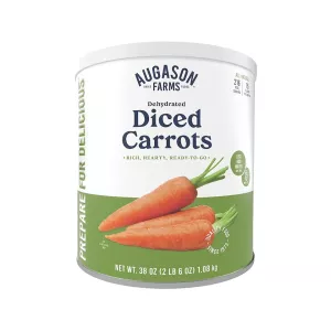Augason Farms Dehydrated Diced Carrots 38 oz