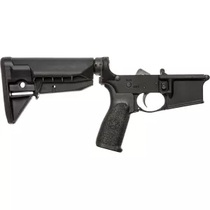 BCM BCM4 Mod-0 SOPMOD AR-15 Complete Lower Receiver Anodized Black