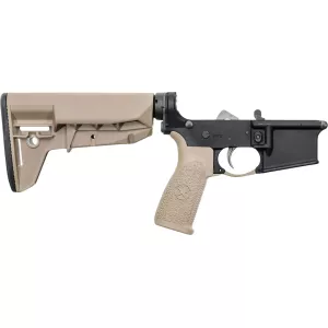 BCM BCM4 Mod-2 SOPMOD AR-15 Complete Lower Receiver Anodized Flat Dark Earth