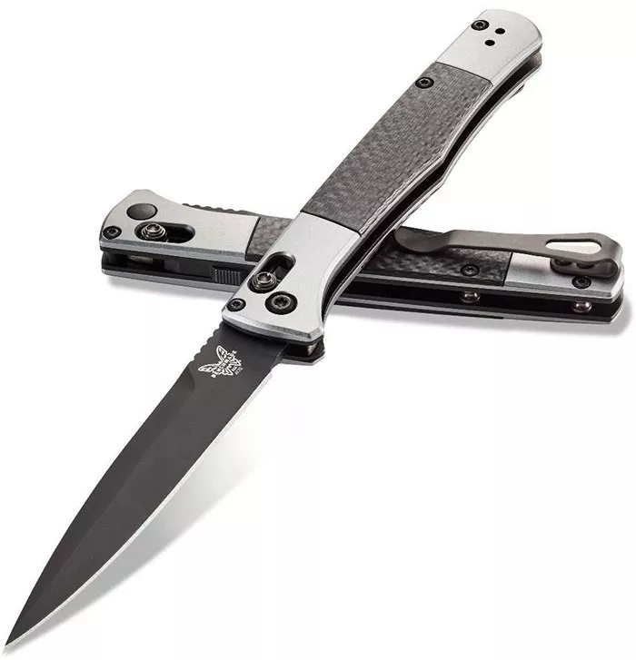 Benchmade Fact Automatic Folding Knife w/Black Spear Point Blade (4170BK)