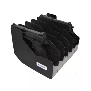 Benchmaster Pistol Rack 6-Gun Closed Cell High Density Foam Black