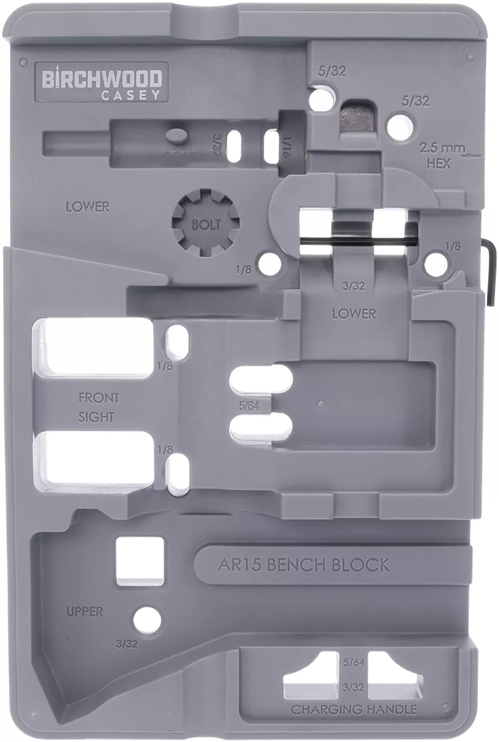 Birchwood Casey ARBENCH-BLOCK Bench BlockGray AR-15