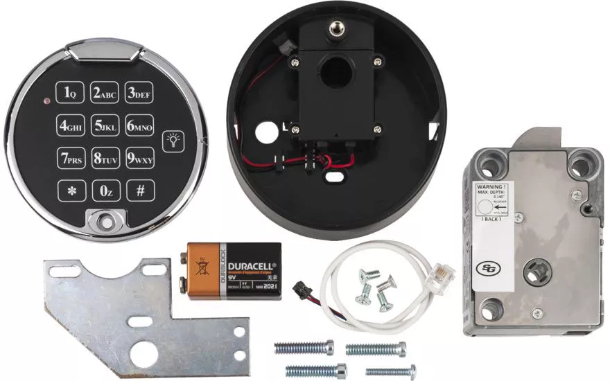 Browning S&G Electronic Safe Lock Retrofit Kit, Chrome (156034)