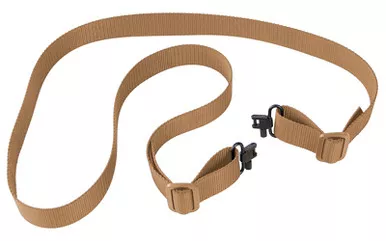 Bulldog Cases Single Point Sling - Deluxe Locking Swivels, Tan