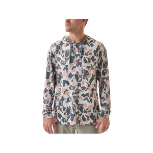 Burlebo Men's Performance Hoodie Vintage Camo Medium
