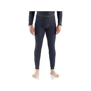 Carhartt Men's Force Midweight Waffle Base Layer Pants Navy Large