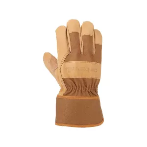 Carhartt Men's Safety Cuff Work Gloves Brown Medium