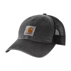 Carhartt Mens Canvas Mesh Back Hat Black