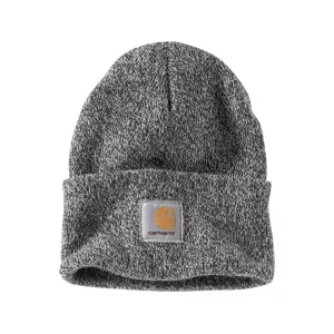 Carhartt Mens Knit Cuffed Cap Black/White