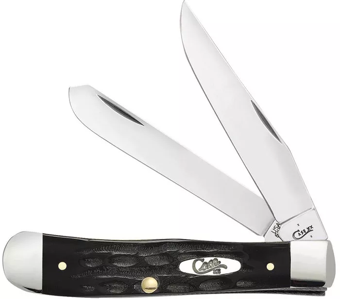 Case Jigged Buffalo Horn Trapper Pocket Knife (65010)