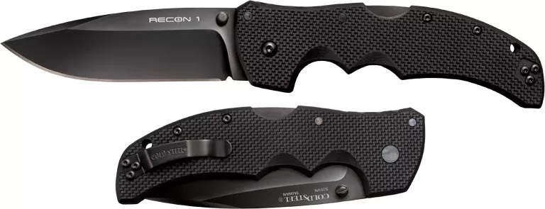 Cold Steel Recon 1 Knife, Spear Point, Plain Edge (27BS)