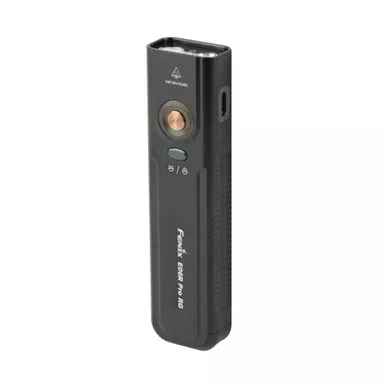 Fenix E06R PRO RG Rechargeable Flat EDC Flashlight Black - FX-E06R-Pro-RG-Black