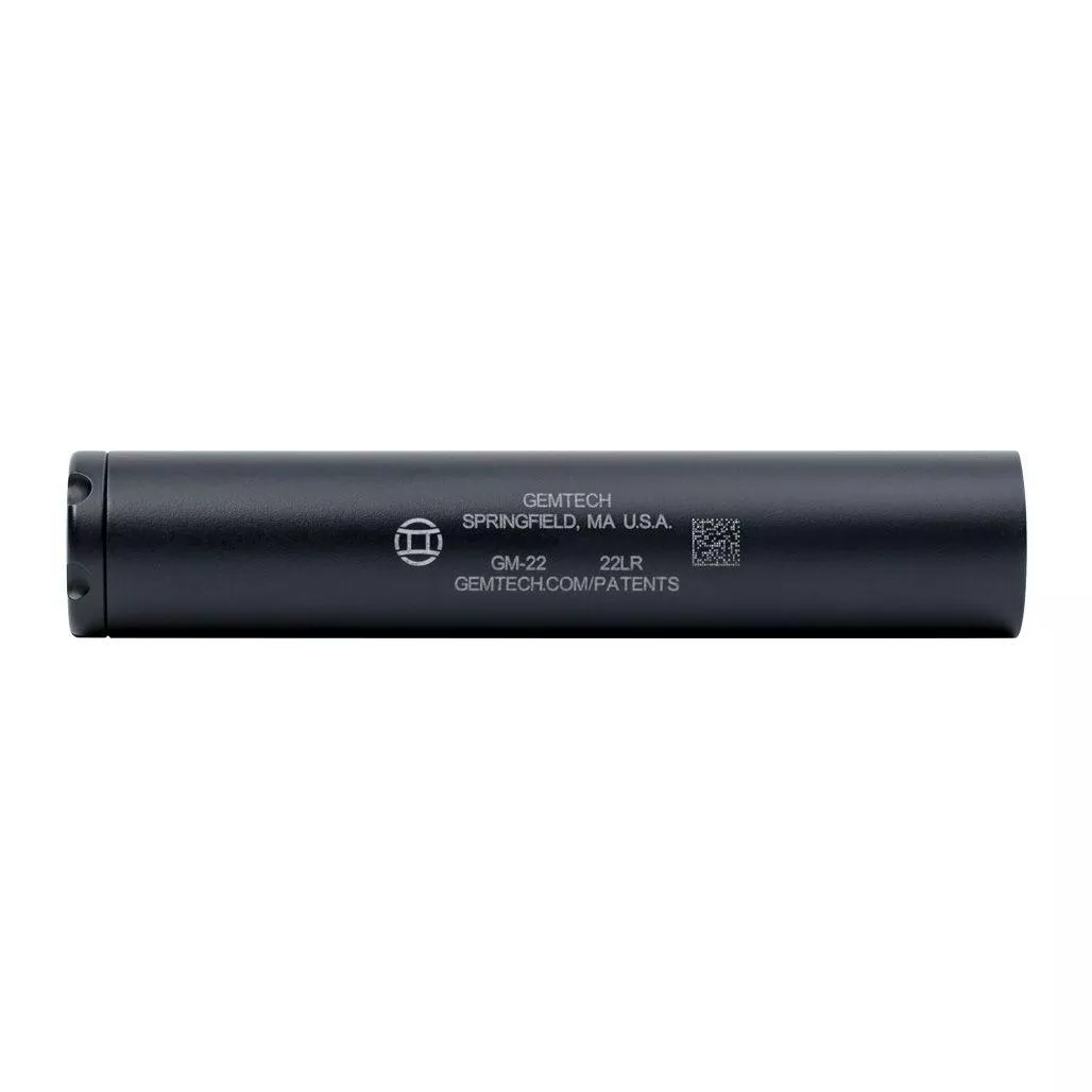 Gemtech GM-22 Direct Thread Aluminum Rimfire Suppressor .22LR Black