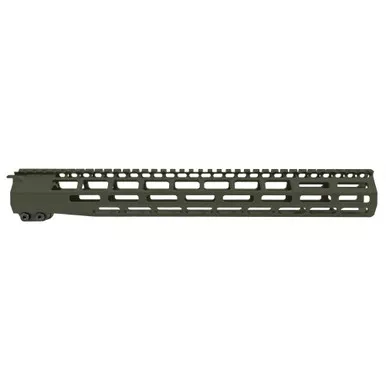 Grey Ghost Precision AR-15 15" M-LOK Handguard - Olive Drab Green