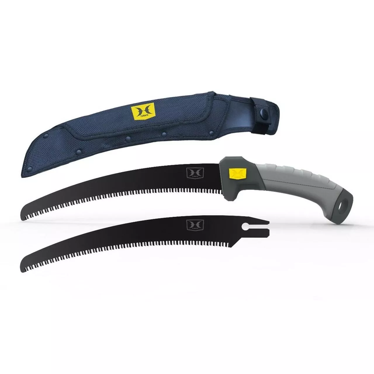 GSM Hawk Pruning Saw 11" Carbon Steel Blade w/ Nylon Sheath Replaceable Blade
