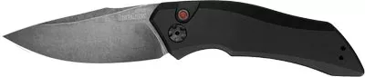 Kershaw Launch 1 Automatic Knife w/Drop Point Plain Edge Blackwash Blade (7100BW)