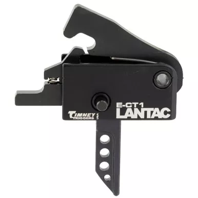 LanTac USA LLC ECT-1 | Single Stage Trigger | 3.5LB Pull Weight | Flat Shoe | Fits AR Pattern Receivers | Non-Adjustable | Anodized | Black | 01-LP-ECT1F