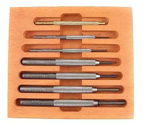 Lyman 7031273 Punch Set Gunsmith Steel 7 pc