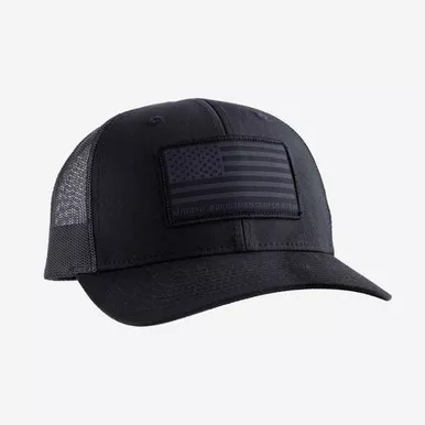 Magpul Standard Leather Patch Trucker Hat - American Flag leather Patch