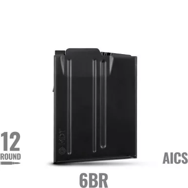 MDT AICS Pattern 6BR 12 Round Magazine - Black