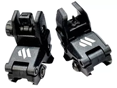Meta Tactical MTA-POLYSIGHT Front and Rear Polymer Backup Sights Combo - Black