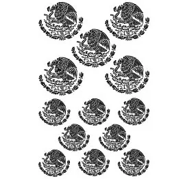 Mexico Seal Cerakote stencil