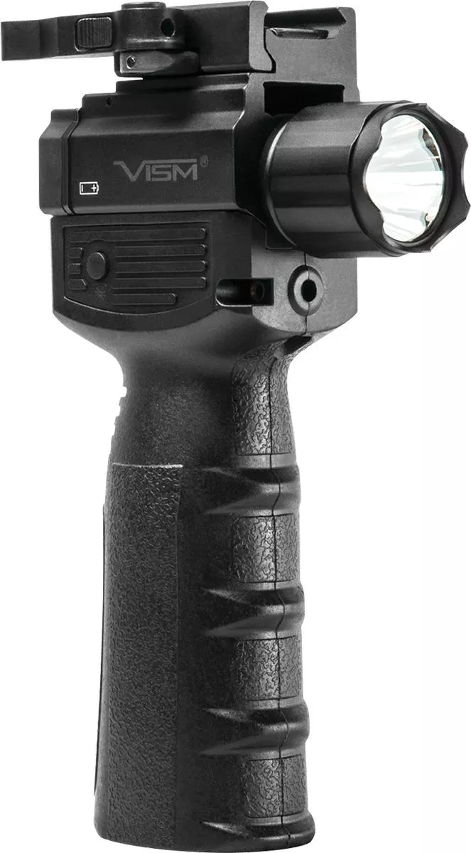 NcSTAR VISM Vertical Grip w/Strobe FlashLight & Red Laser Gen 2