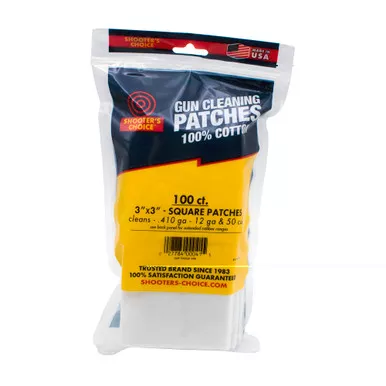 Otis Technology 3" Square Cleaning Patch | 100 Pack | FG-919SQ-100