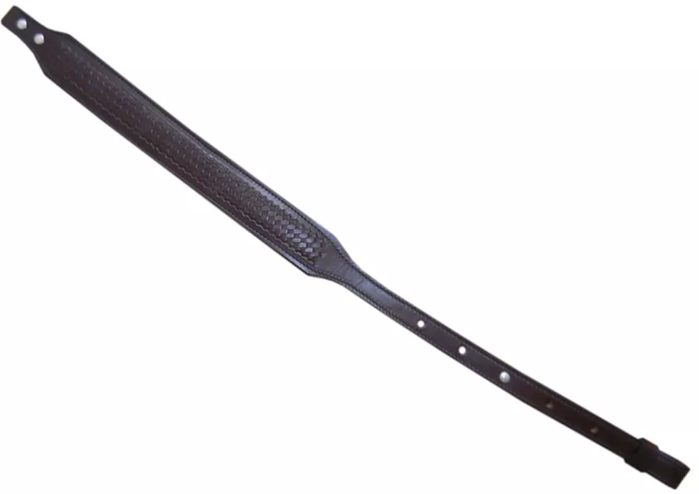 Protektor Model Leather Rifle Sling, Brown Weave (RIFLESLINGBROWN)