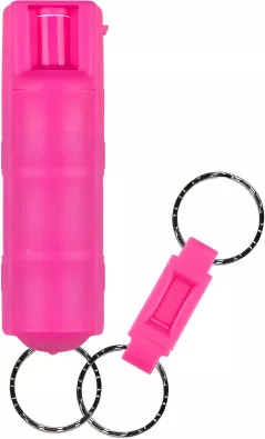 Sabre Pepper Spray w/Quick Release Keyring, Pink (HC-14-PK)