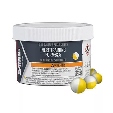 Sabre SL7 | Inert Practice Projectiles | .68 Caliber | 35 Count Jar | SPINERT-35