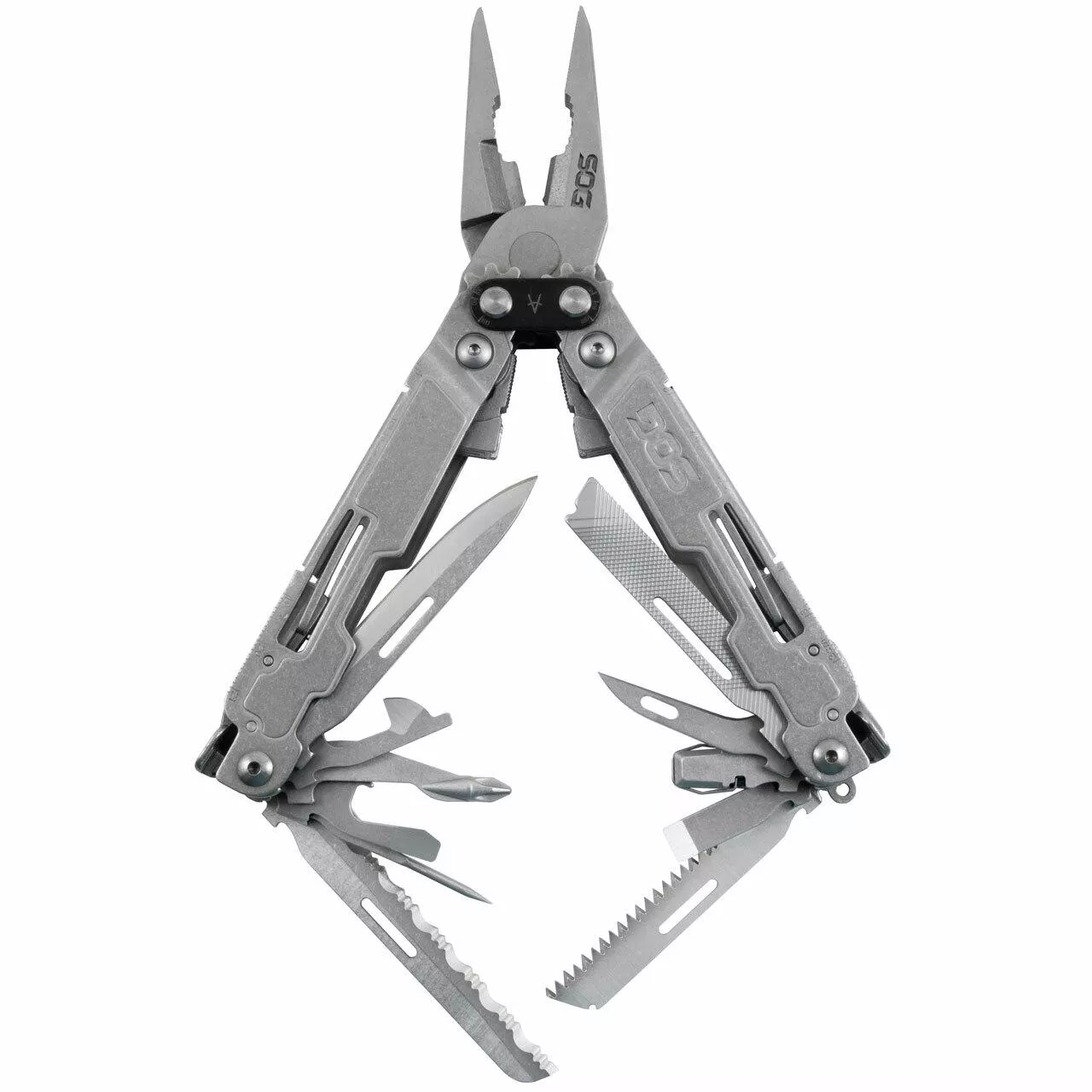 SOG Poweraccess Deluxe Multi-Tool Silver w/ Fabric Sheath and Hex Bit Kit