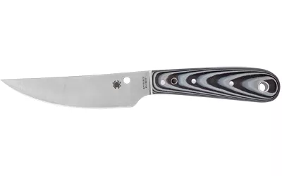 SPYDERCO BOW RVR G-10 BLK/WTE W/STH