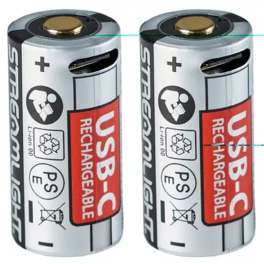 Streamlight SL-B9 Rechargeable Battery | 2 Pack | Silver and Black | 20237