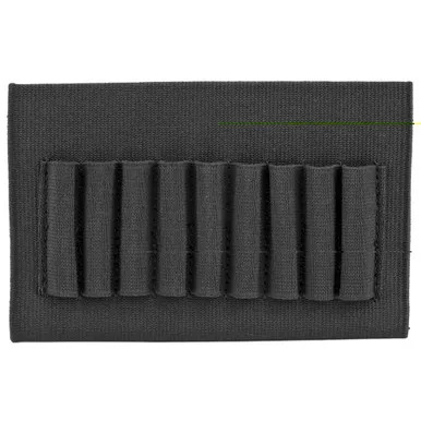 Uncle Mike's Buttstock Shell Holder | For Rifle | Open Style | Black | 88481