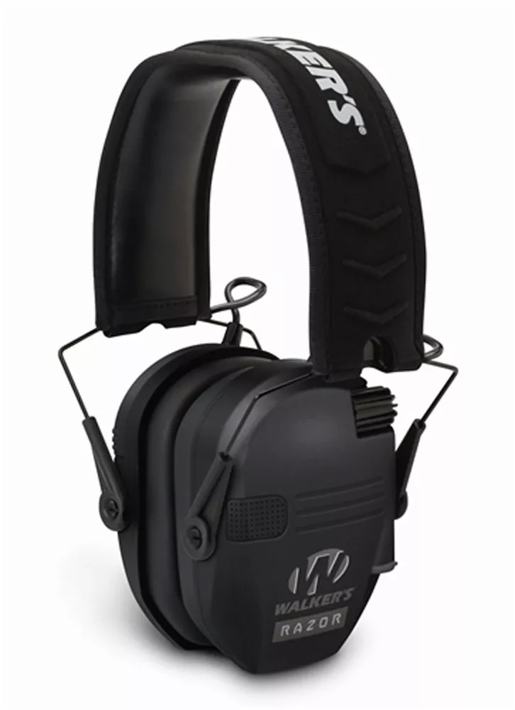 Walker Game Ear Razor Slim Electronic Shooter Folding Muff Black (GWPRSEM)