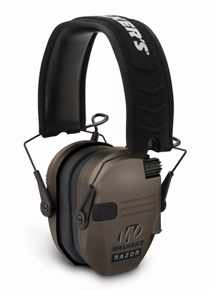 Walker Game Ear Razor Slim Electronic Shooter Folding Muff Dark Earth (GWPRSEMFDE)
