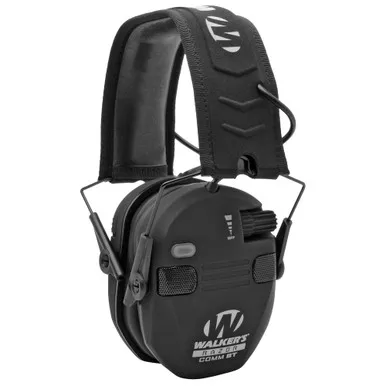 Walker's Razor | Electronic Earmuff | Bluetooth | Black | 1 Pair | NRR 22+ | GWP-RSEQM-BT