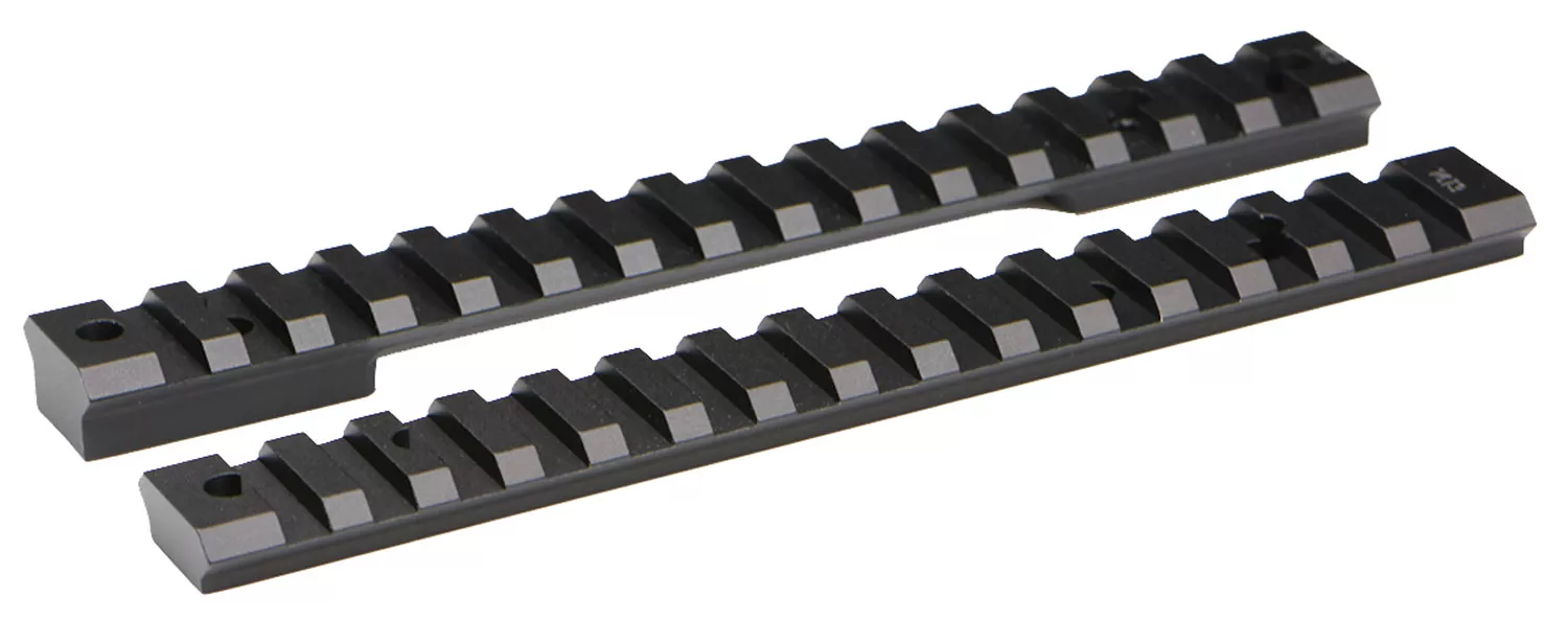 Warne 7650M Mountain Tech Howa/Vanguard Short Action Black Hard Coat Anodized