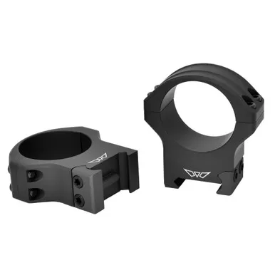 Warne HyperLite Rings | 34mm High | Matte Finish | Black | 8522M