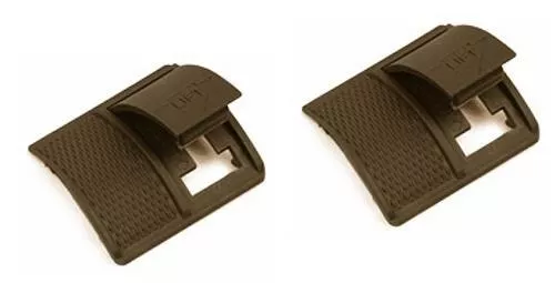 Weaver Short Locking Rail Panel Short - 1.6" Short 2 pk - Dark Earth