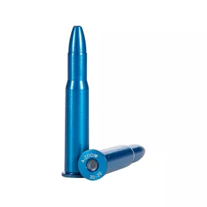 A-ZOOM Action Proving Dummy Round Snap Cap Blue Value Pack 30-30 Aluminum 5PK