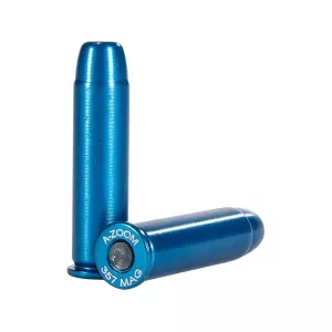 A-ZOOM Action Proving Dummy Round Snap Cap Blue Value Pack .357 Magnum Aluminum Pack of 12