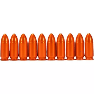 A-ZOOM Orange Value Pack Snap Caps 9mm Auto 10PK